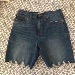 Madewell Mid Length Shorts High Waist (28)